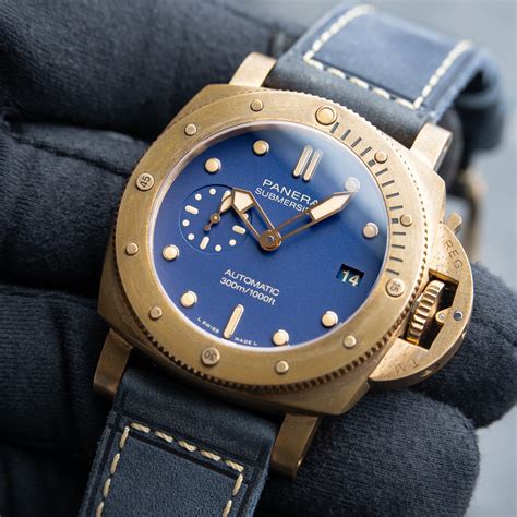 panerai submersible 42mm bronze|panerai underwater bronzo.